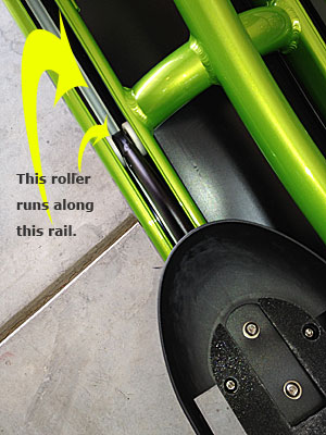 Photo - Roller and rail