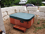 We never even uncovered the hot tub