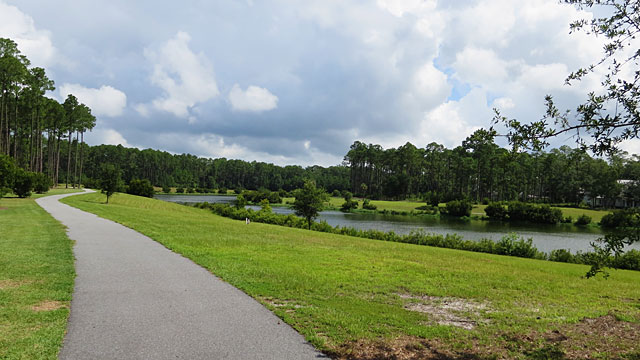 View from bike path