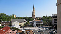 The view from the 2nd floor balcony