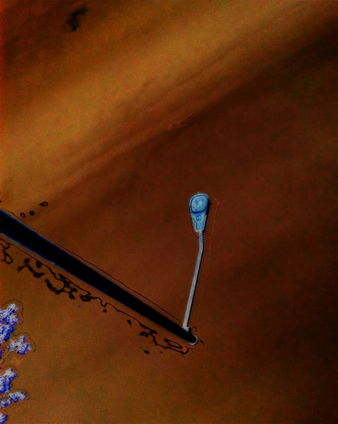 Stylized image of street lamp