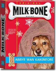 Milk-Bone Package with Abbye's Photo