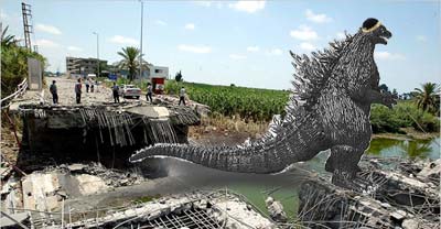 Photo: Godzilla in Lebanon