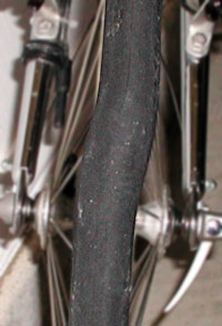Photo - Bulging bicycle tire