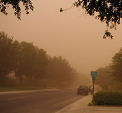 Photo - Dust storm smothers Midland