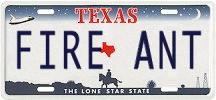 Fire Ant License Plate