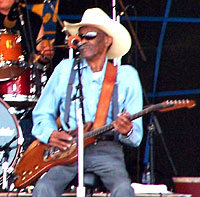 Photo of Gatemouth Brown at NOLA Jazz Festival (2005)
