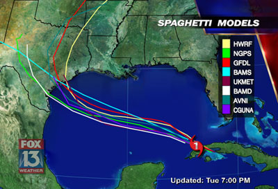 Hurricane Ike - Spaghetti Model