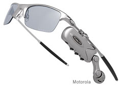Oakley's RazrWire sunglasses/Bluetooth receiver