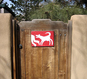 Photo - Sign on gate