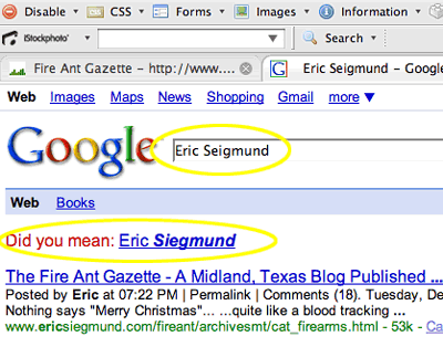Google screenshot