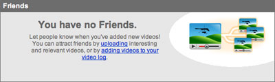 Screenshot - 'You Have No Friends'
