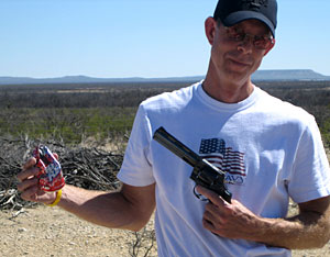 Photo of me with a Colt Python