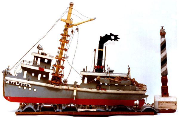 Photo - 'G.H. McNEAL THIS IS FISH BOAT BACK IN YEAR 1929 RUN BY StEAM' - Sculpture by Leslie J. Payne