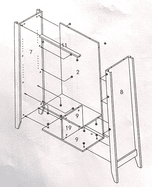 Bookcase assembly instructions