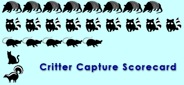 Critter Capture Scorecard graphic