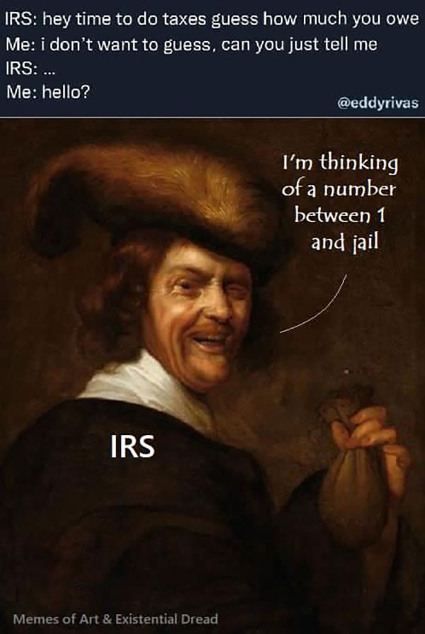 Meme: The IRS flexes