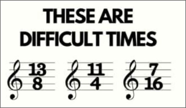 Photo - Weird Music Score Time Signatures