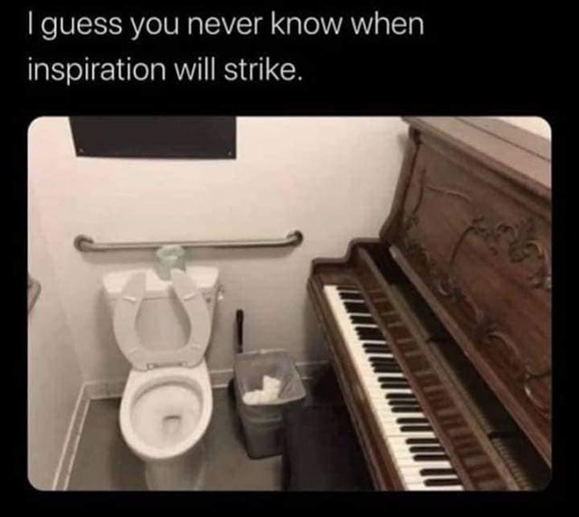 Photo - Bathroom with a piano