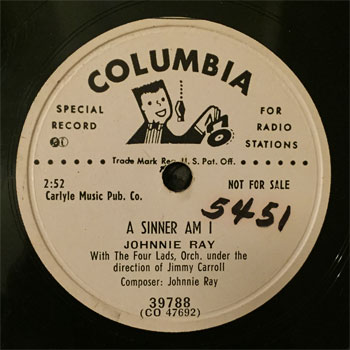 Photo - Label of old 78 rpm record