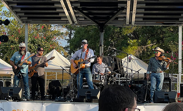 Photo: Curtis Grimes and band performs at Beer By The Bay, Horseshoe Bay, TX on August 12, 2022