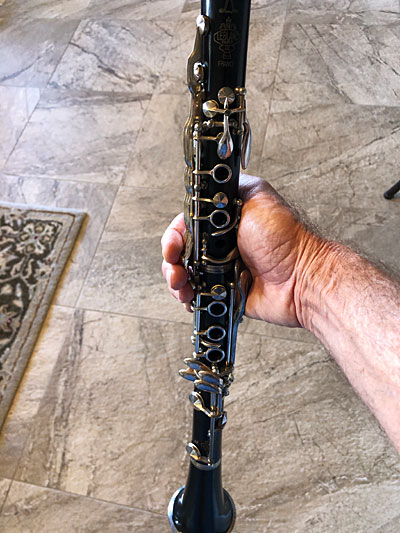 Photo - Clarinet; aka a noisemaker to scare raccoons