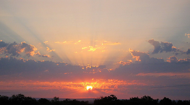 Photo of a sunrise in Horseshoe Bay, Texas