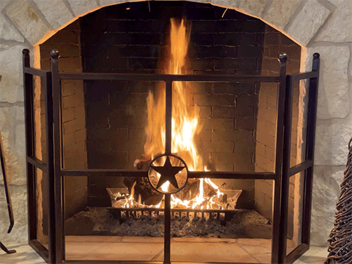 GIF: Blazing fire in our fireplace