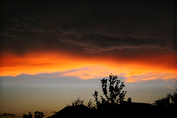 Photo of sunset and clouds