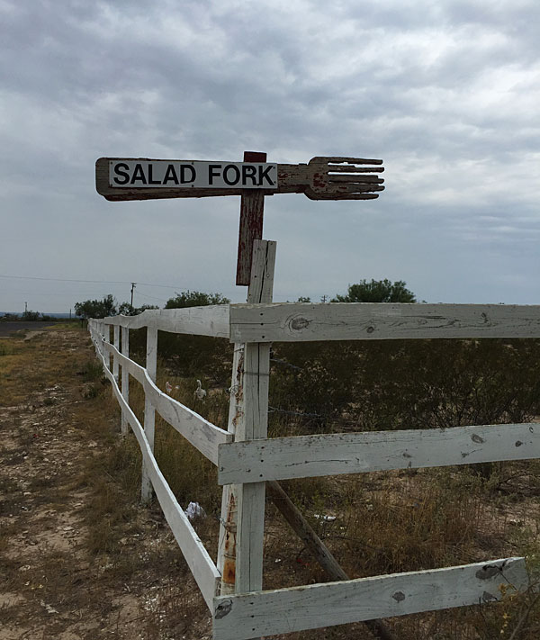 Salad Fork sign
