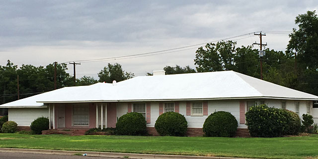 Roof being painted white