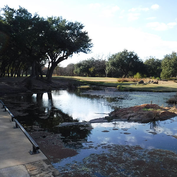 Photo - One of the two crossings of Pecan Creek on Apple Rock #16