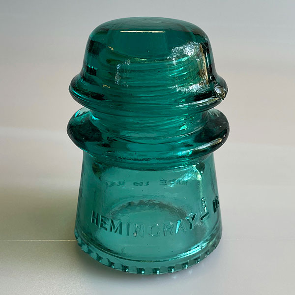 Photo - Green glass insulator