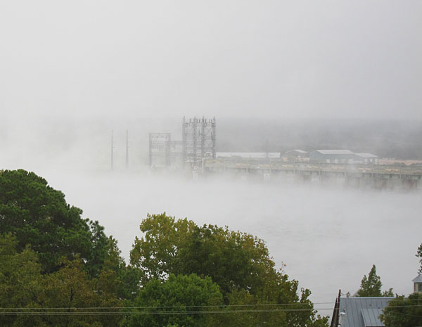 Photo - Steam Fog over Lake LBJ (Horseshoe Bay, Texas)