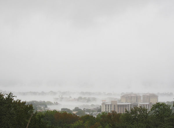 Photo - Steam Fog over Lake LBJ (Horseshoe Bay, Texas)