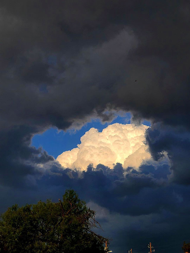 Photo by Tara Wietz: Storm clouds over Marble Falls, Texas