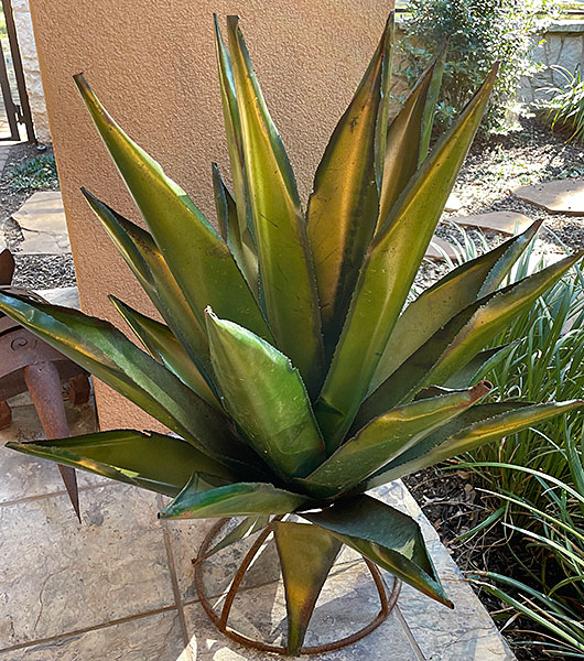 Photo of metal agave cactus
