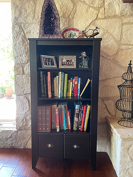 The assembled bookcase