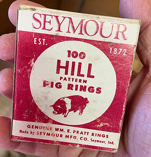 Photo - A package of Seymour-branded Hill Pattern Pig Rings