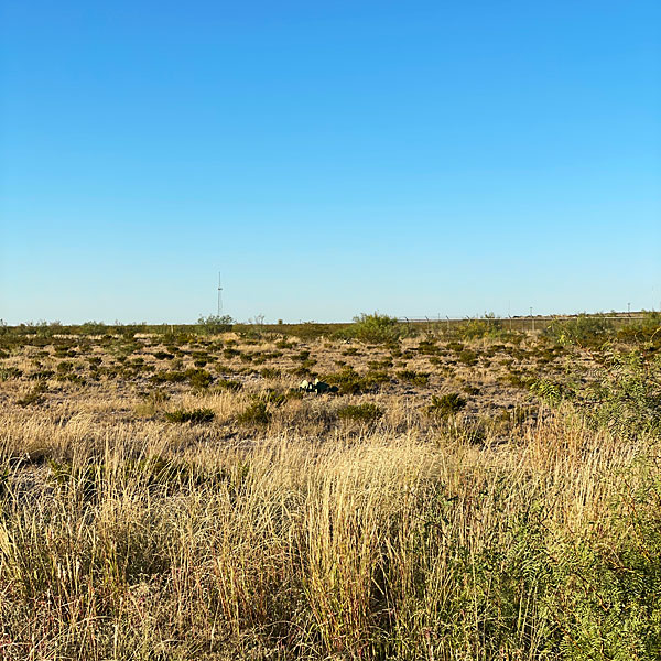 Photo of the horizon from Fort Stockton, Texas