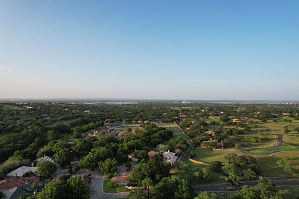 Aerial photo of a portion of Horseshoe Bay, Texas