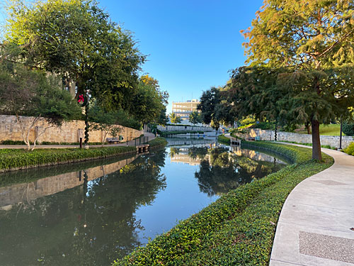 Photo - A view of the Riverwalk in front of our hotel, looking south