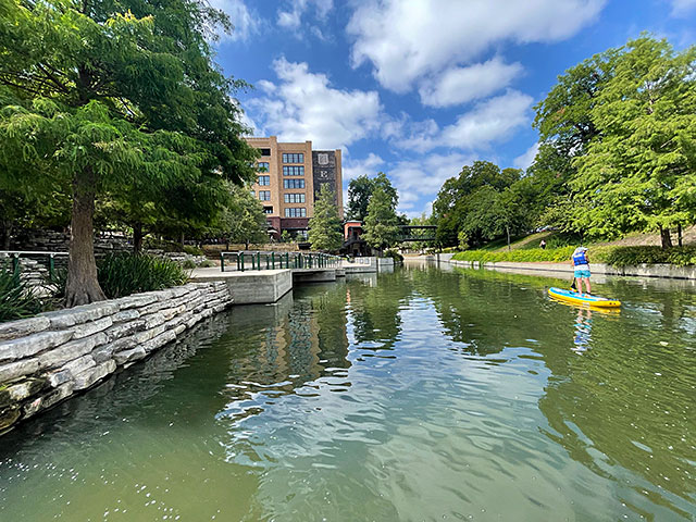 Photo: Paddle boarding on the San Antonio River