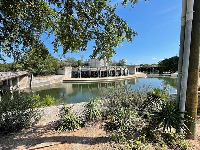 Photo: Part of the outlet portion of San Antonio's flood control system (near Roosevelt Park)