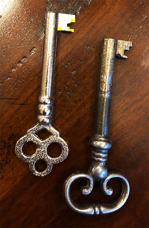 Skeleton keys before modification