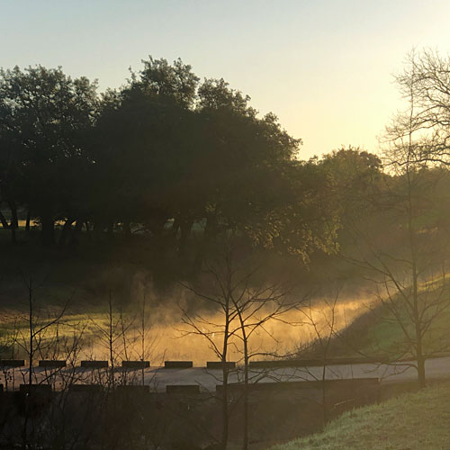 Photo - Steam Fog on the surface of Pecan Creek (Horseshoe Bay, Texas)