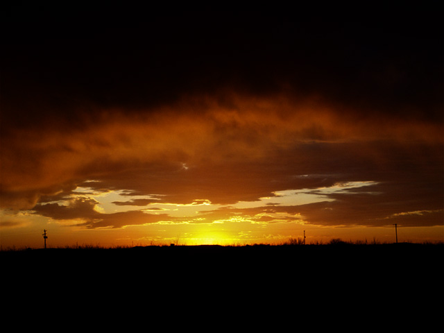 Photo of a dramatic sunset
