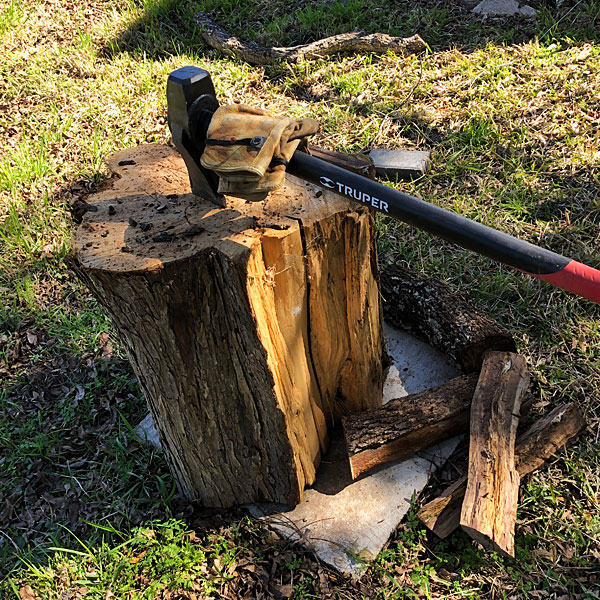 Photo - My chopping block and maul