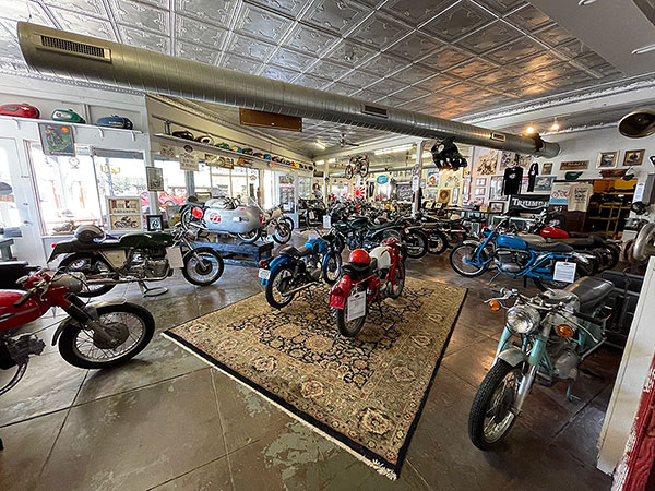Photo: Showroom in the Texas Vintage Motorcycle Museum, Johnson City, Texas