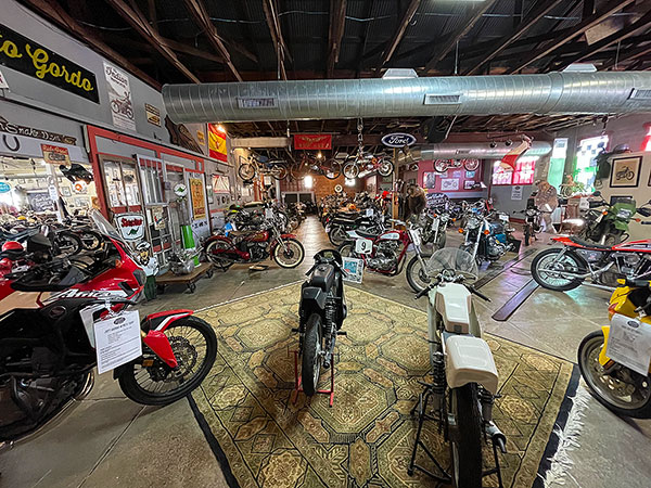 Photo: Showroom in the Texas Vintage Motorcycle Museum, Johnson City, Texas